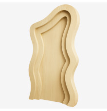 2-Layer 3D Wavy Wooden Arch Backdrop