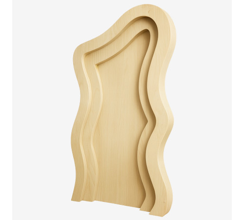 2-Layer 3D Wavy Wooden Arch Backdrop