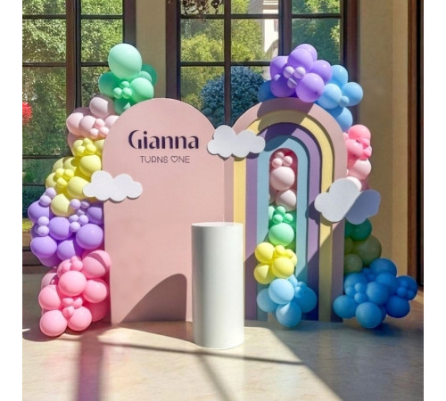 3D Layered Open Arch Backdrop 6'6" × 41"