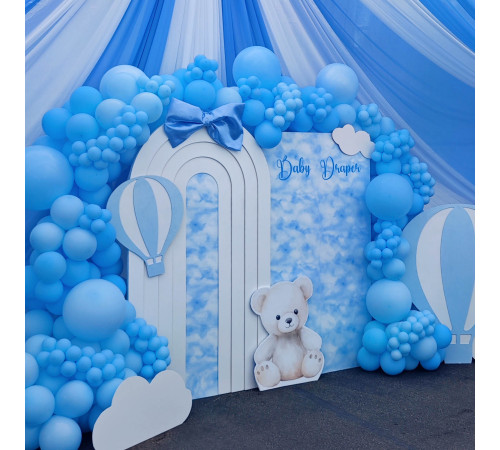 3D Layered Open Arch Backdrop 6'6" × 41"