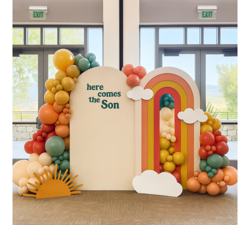 3D Layered Open Arch Backdrop 6'6" × 41"