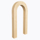 3D Wooden Arch Backdrop - Rounded Top