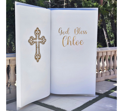 3D Wooden Book Backdrop - Open Pages