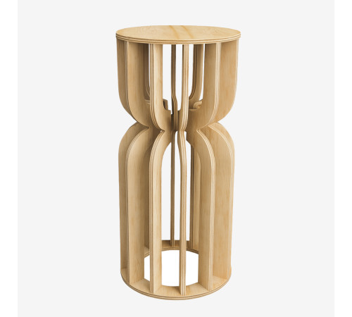 Wooden Pedestal Cake Stand - Mirelle, 12 Slats